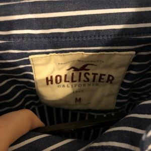 Hollister Tops - Blue and White Hollister Button Down Hollister Tops - Blue and White Hollister Button Down